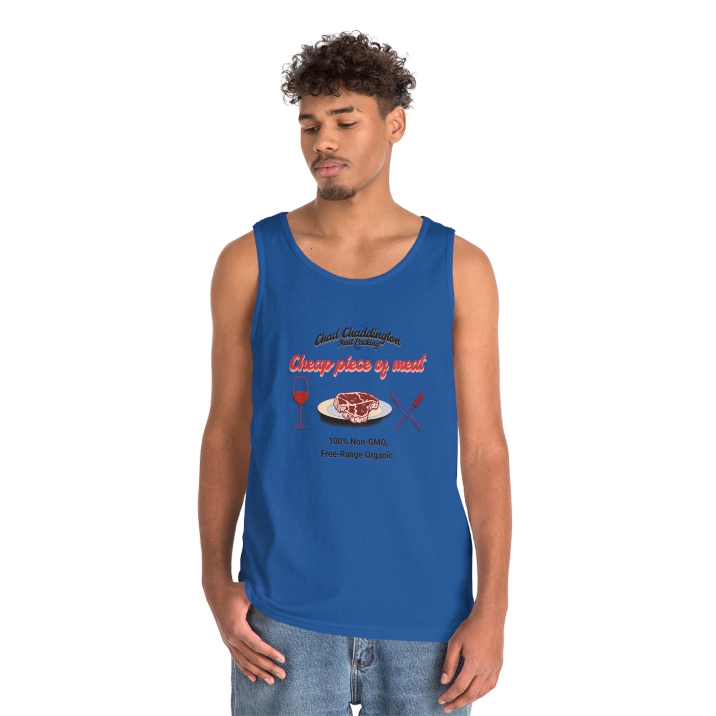 Chad, Cheap Piece of Meat, Heavy Cotton Tank Top