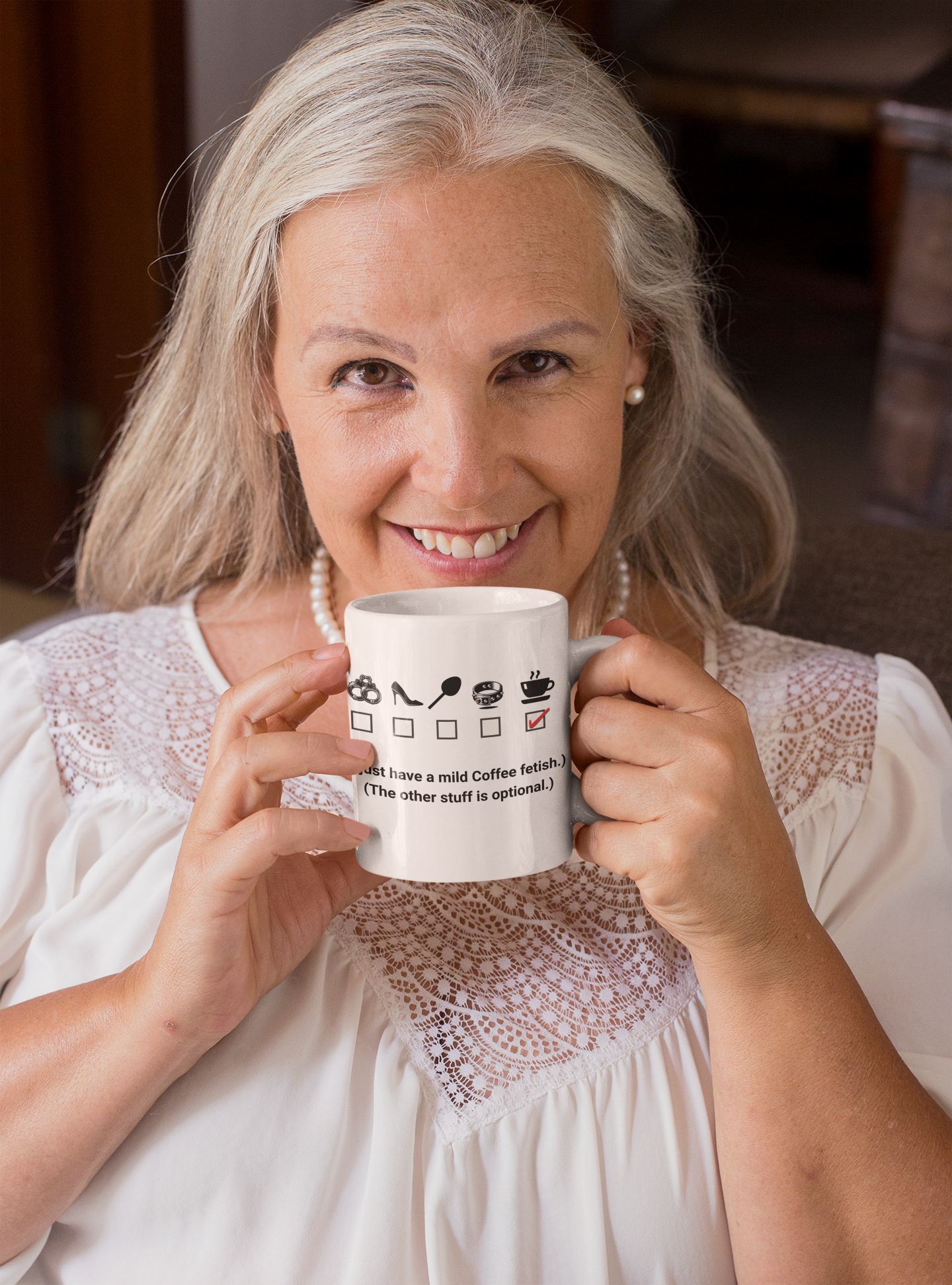 Funny, Kinky, Coffee Fetish, 11 oz, Ceramic Coffee Mug,