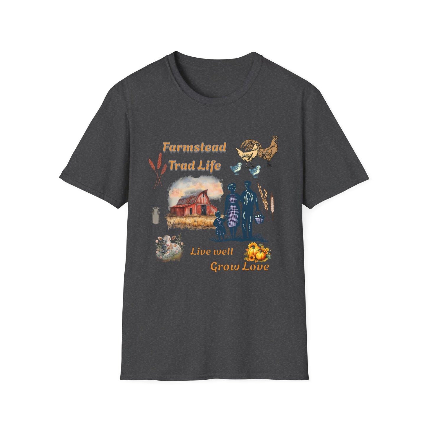 Farmstead and garden lover's, soft style, family oriented, men's and women's, ring spun cotton T-Shirt