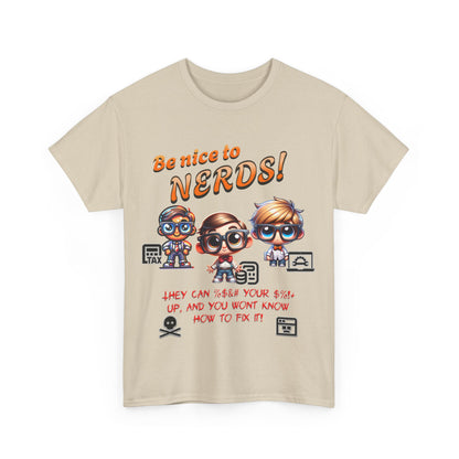 Kind to Nerds, Unisex Heavy Cotton Tee