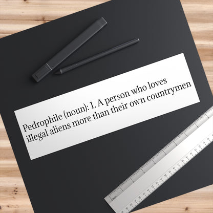 Definitions, Nouns, Laws, 11x3 Easy Peel Bumper Sticker