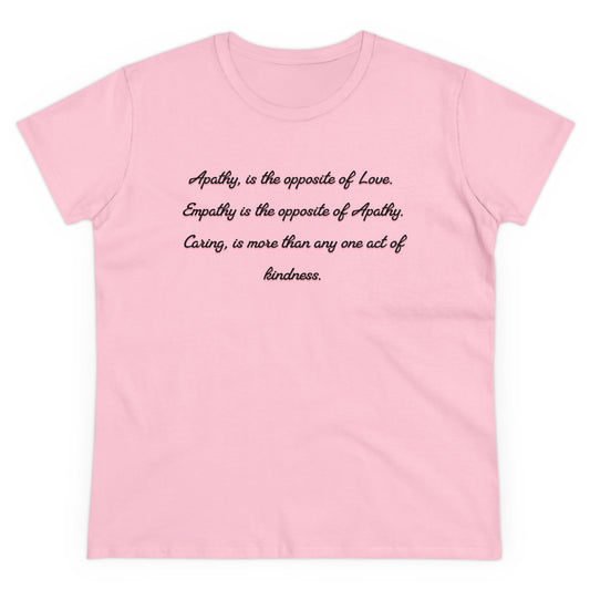 Conscious engagement, Women's Midweight Cotton Tee